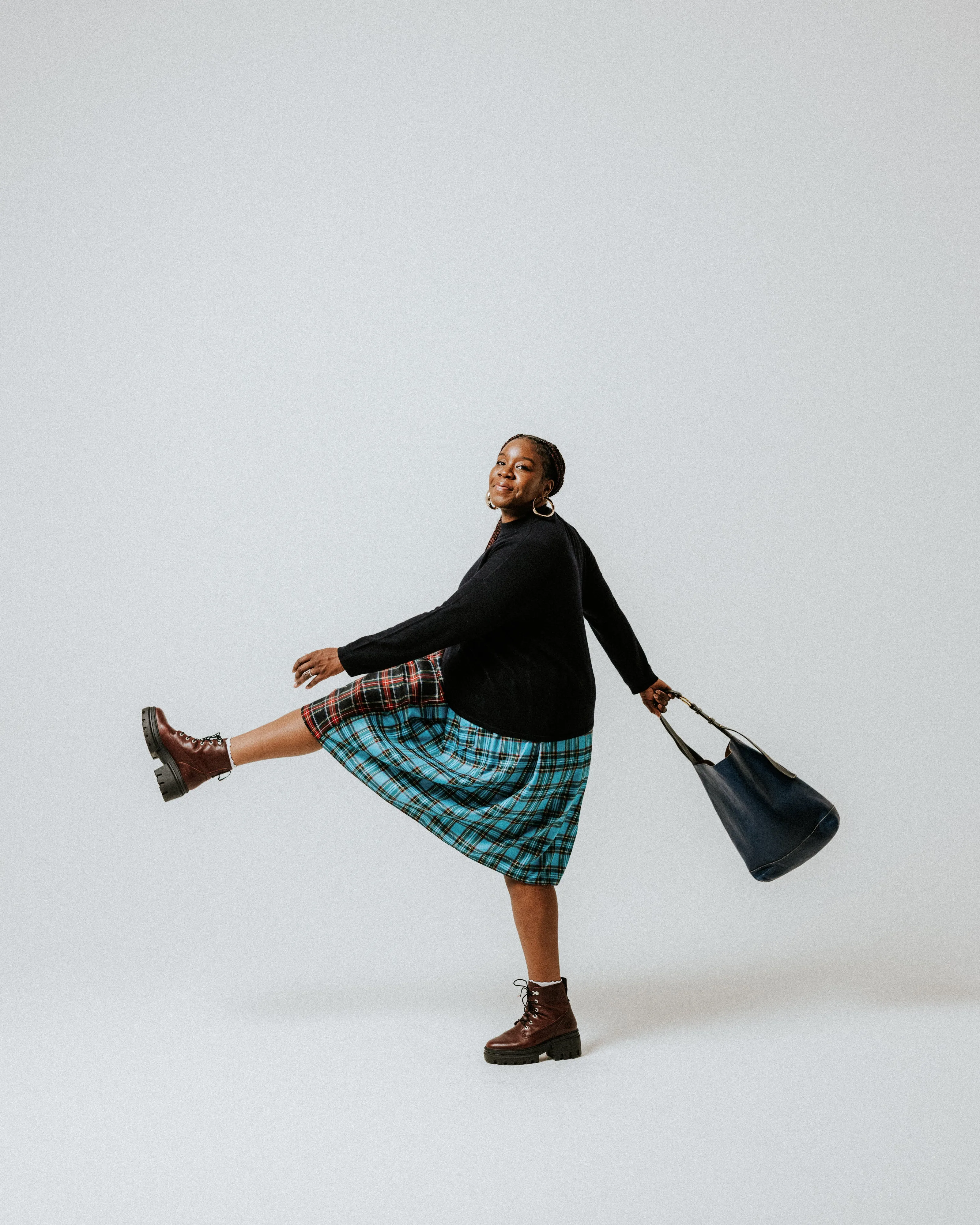 Extra Fine Merino Wool Turtle Neck Jumper - Midnight Navy sold by The Slow Love product image thumbnail 3