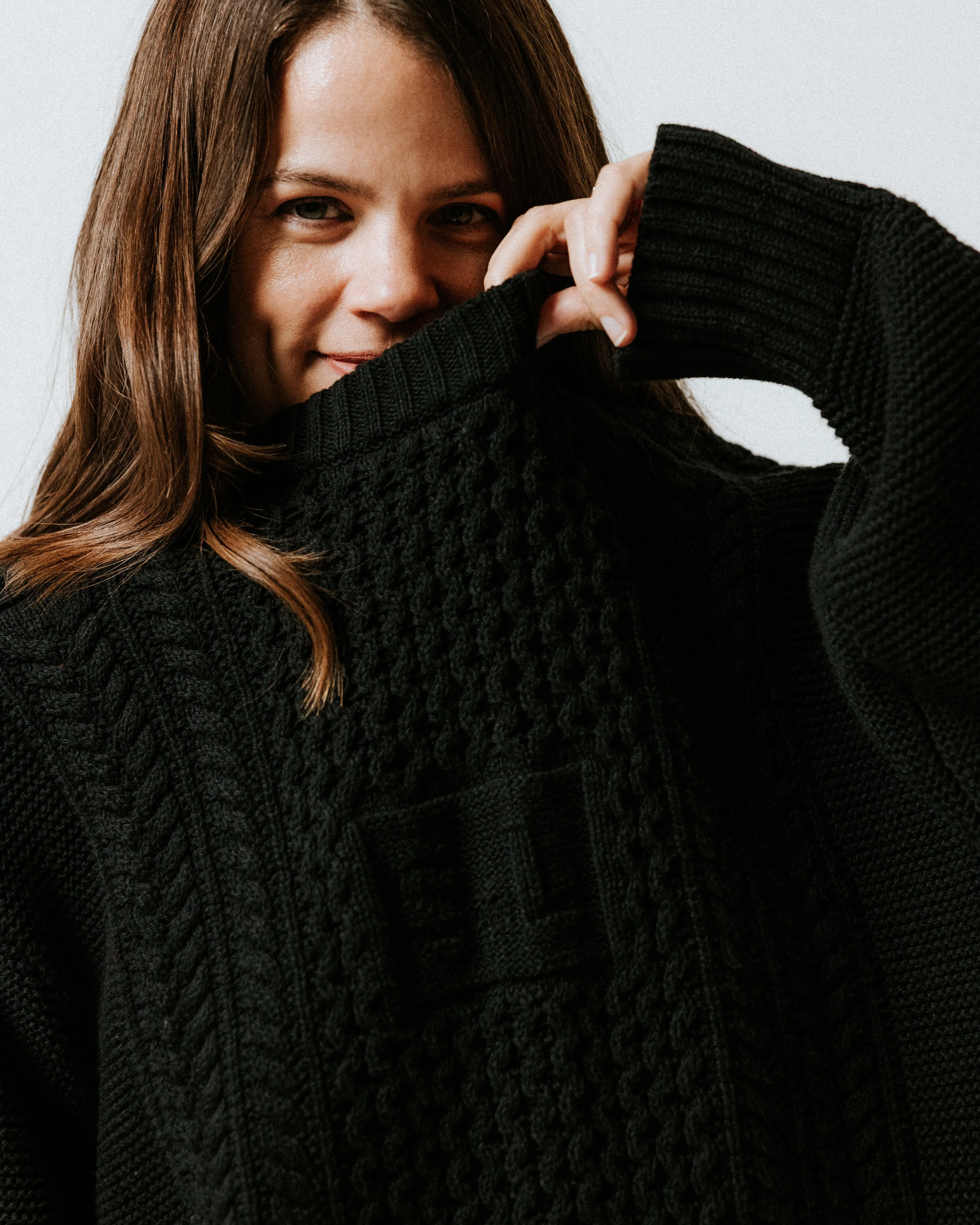 Aran Jumper - Black sold by The Slow Love product image thumbnail 2