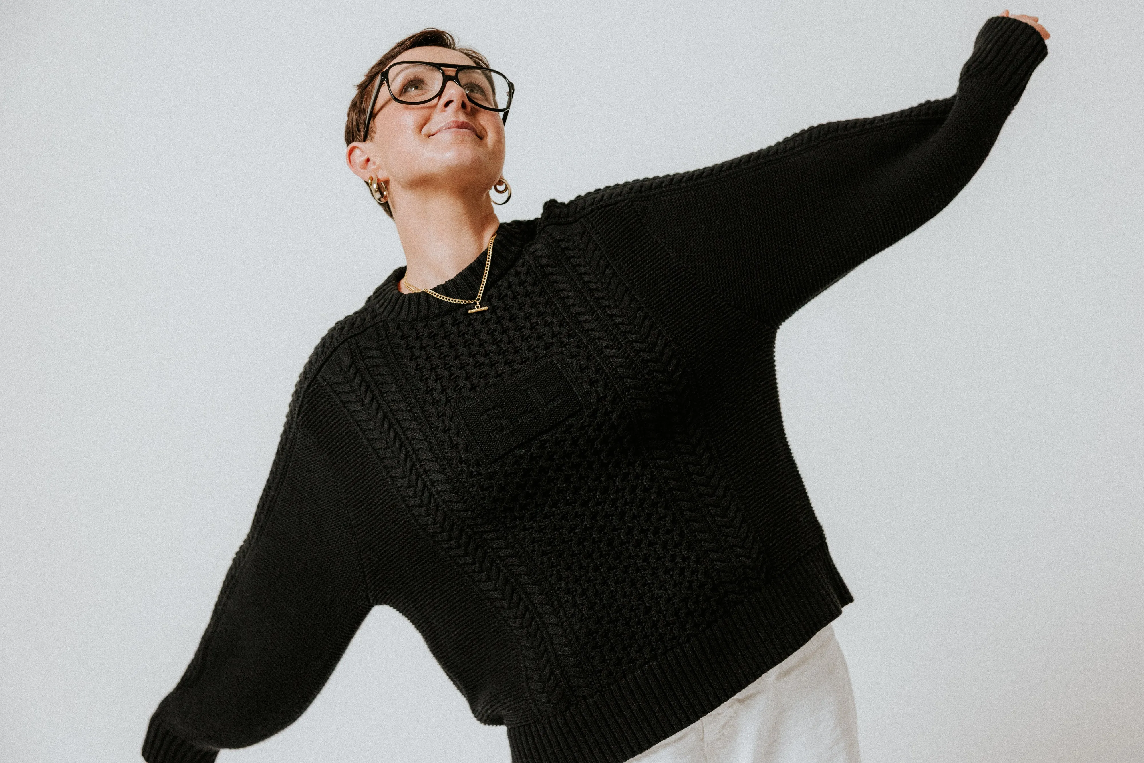 Aran Jumper - Black sold by The Slow Love product image thumbnail 5