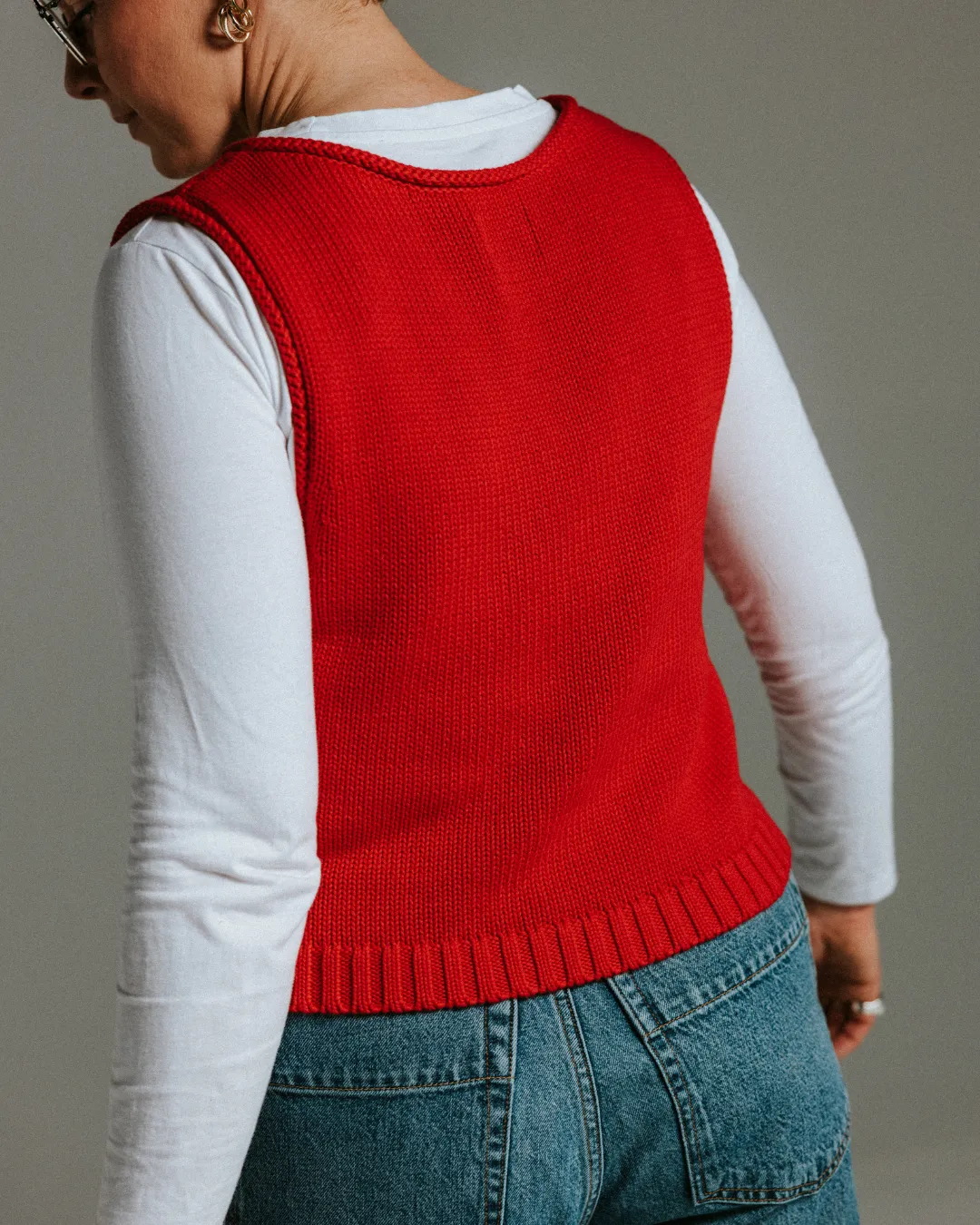 The Staple Tank - Red sold by The Slow Love product image thumbnail 3