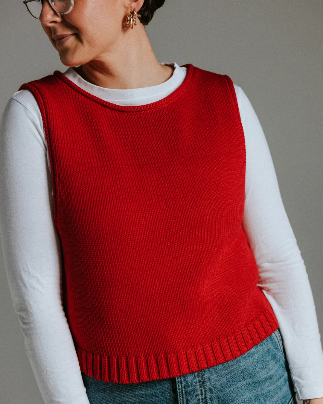 The Staple Tank - Red sold by The Slow Love product image thumbnail 2