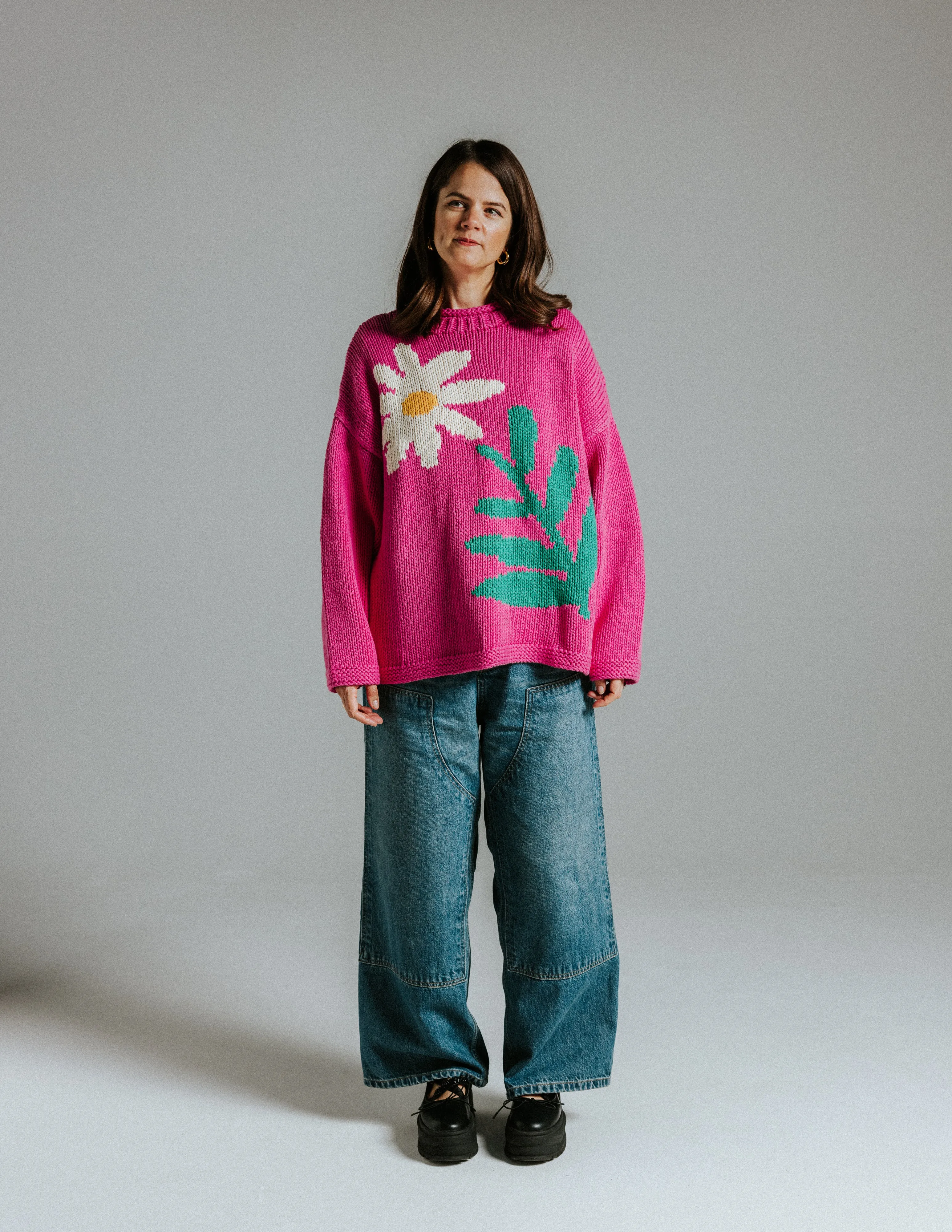Daisy Hand Knit Jumper sold by The Slow Love product image thumbnail 3