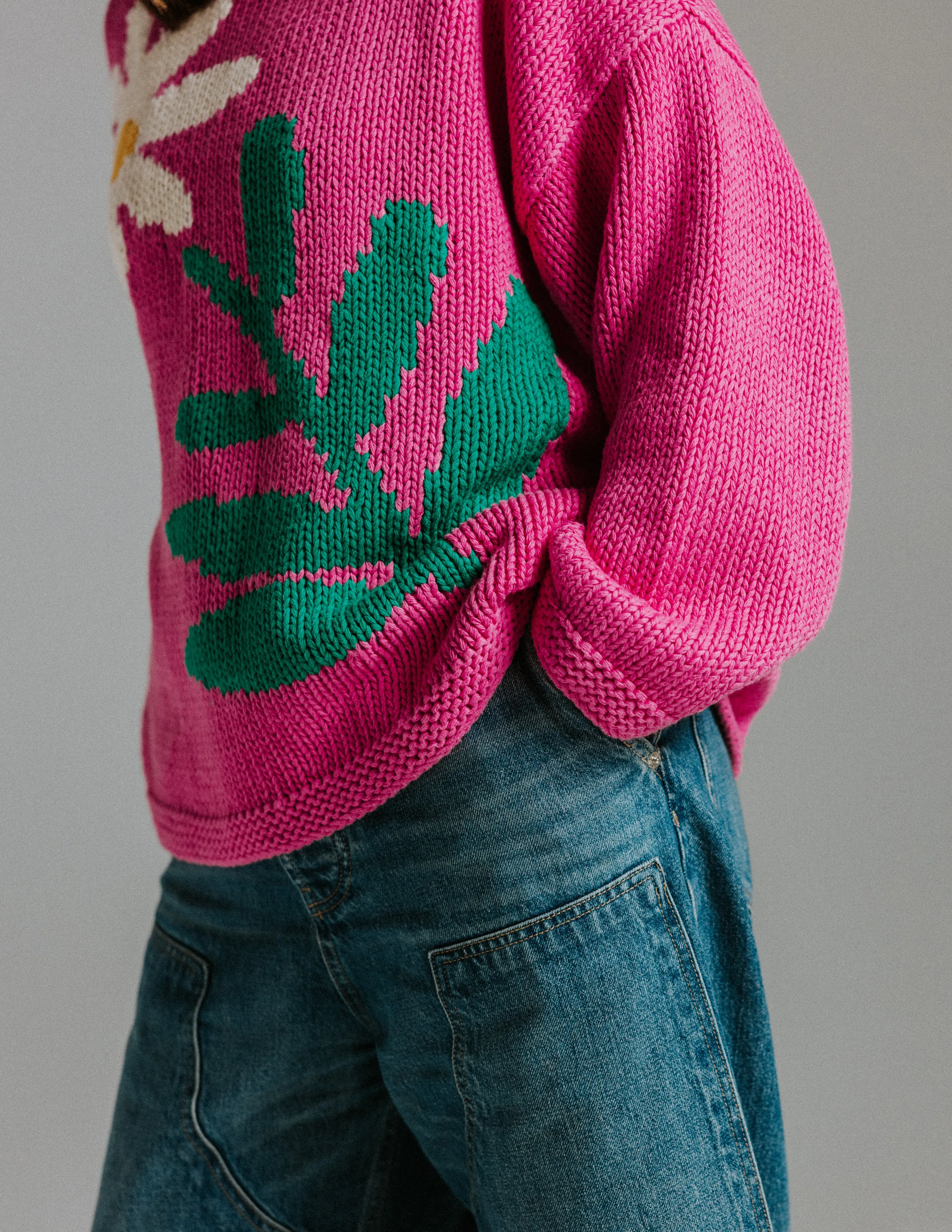Daisy Hand Knit Jumper sold by The Slow Love product image thumbnail 5