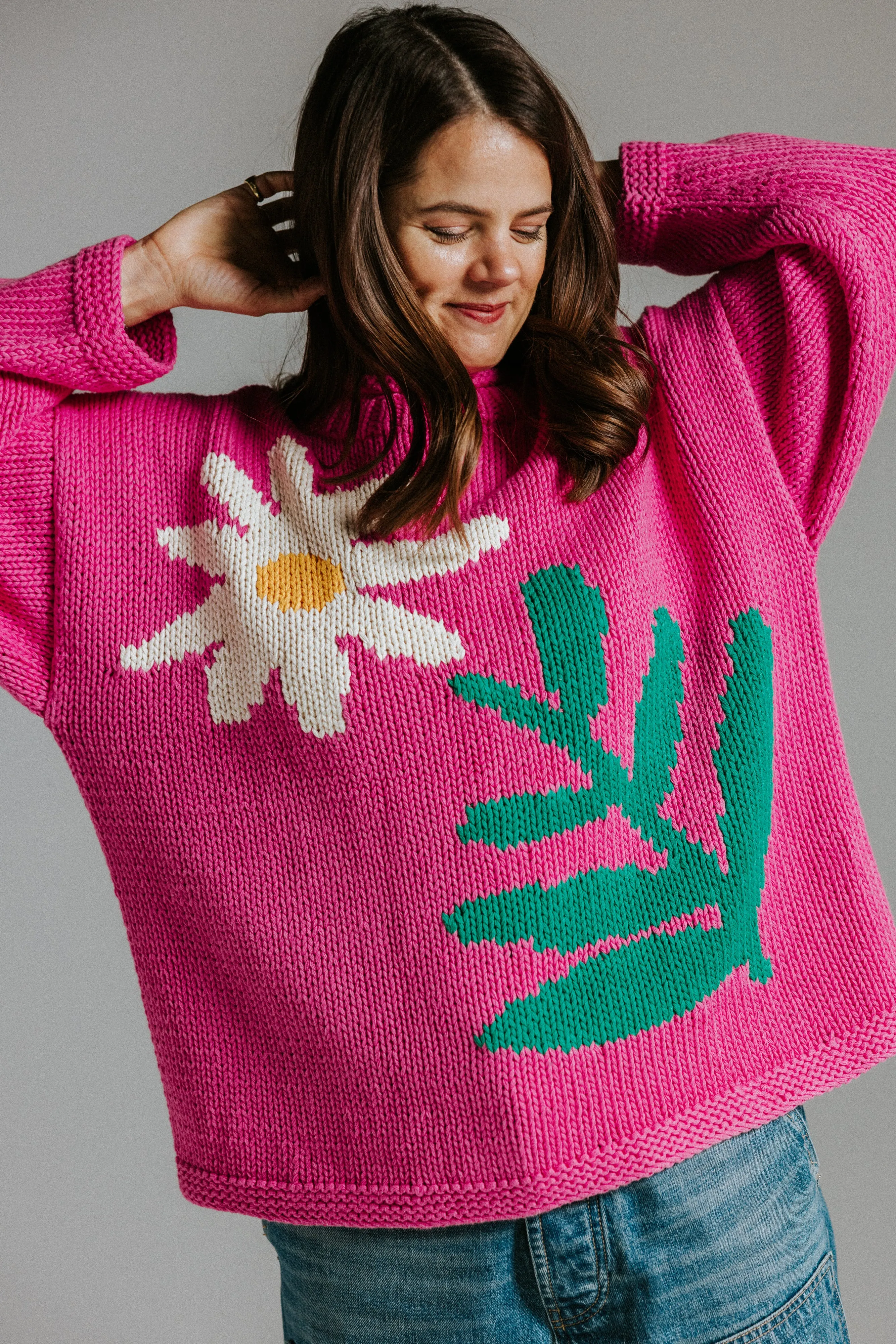 Daisy Hand Knit Jumper sold by The Slow Love