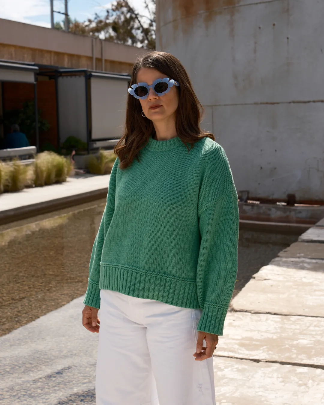 Staple Balloon Jumper - Green sold by The Slow Love product image thumbnail 2