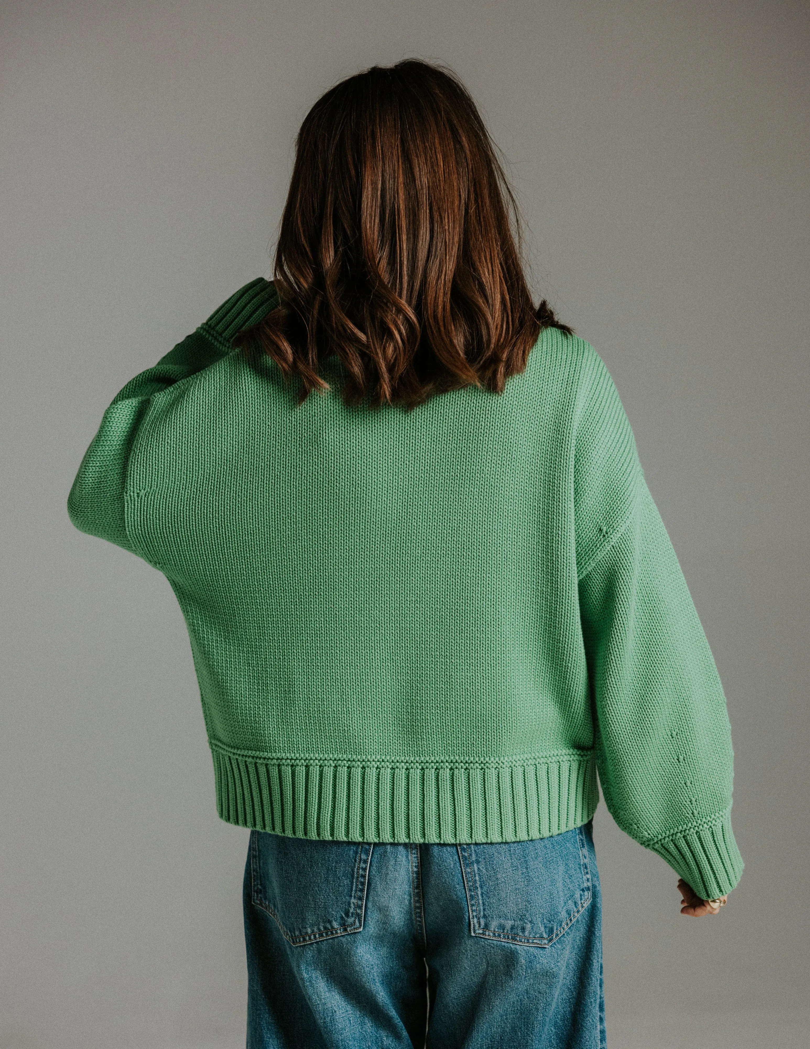 Staple Balloon Jumper - Green sold by The Slow Love product image thumbnail 3