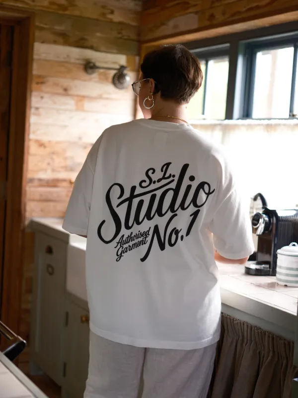 SL Studio T-Shirt - Off White made by The Slow Love