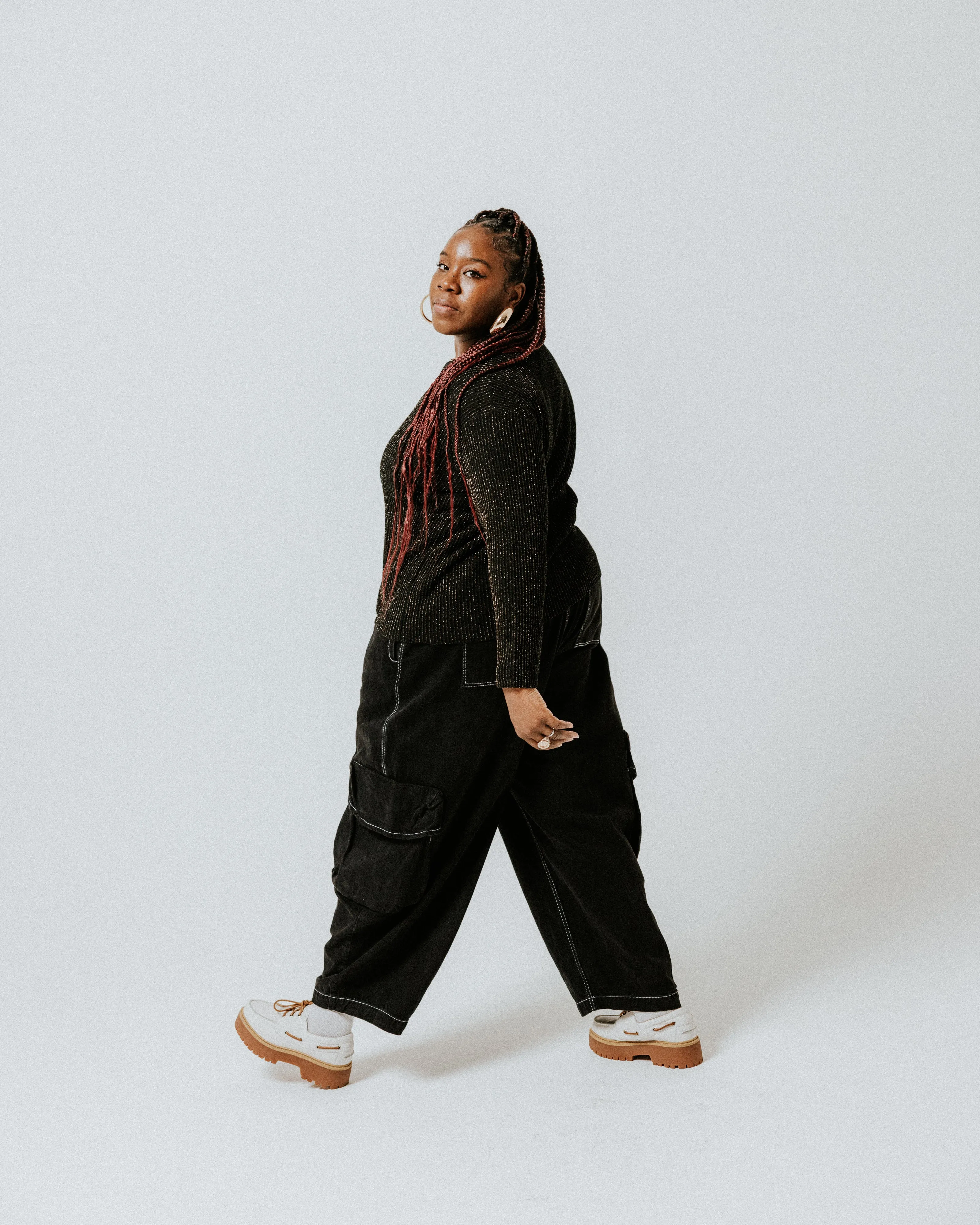 SAMPLE SALE - Plisse Extra Fine Merino Wool Jumper - Black & Gold sold by The Slow Love product image thumbnail 3