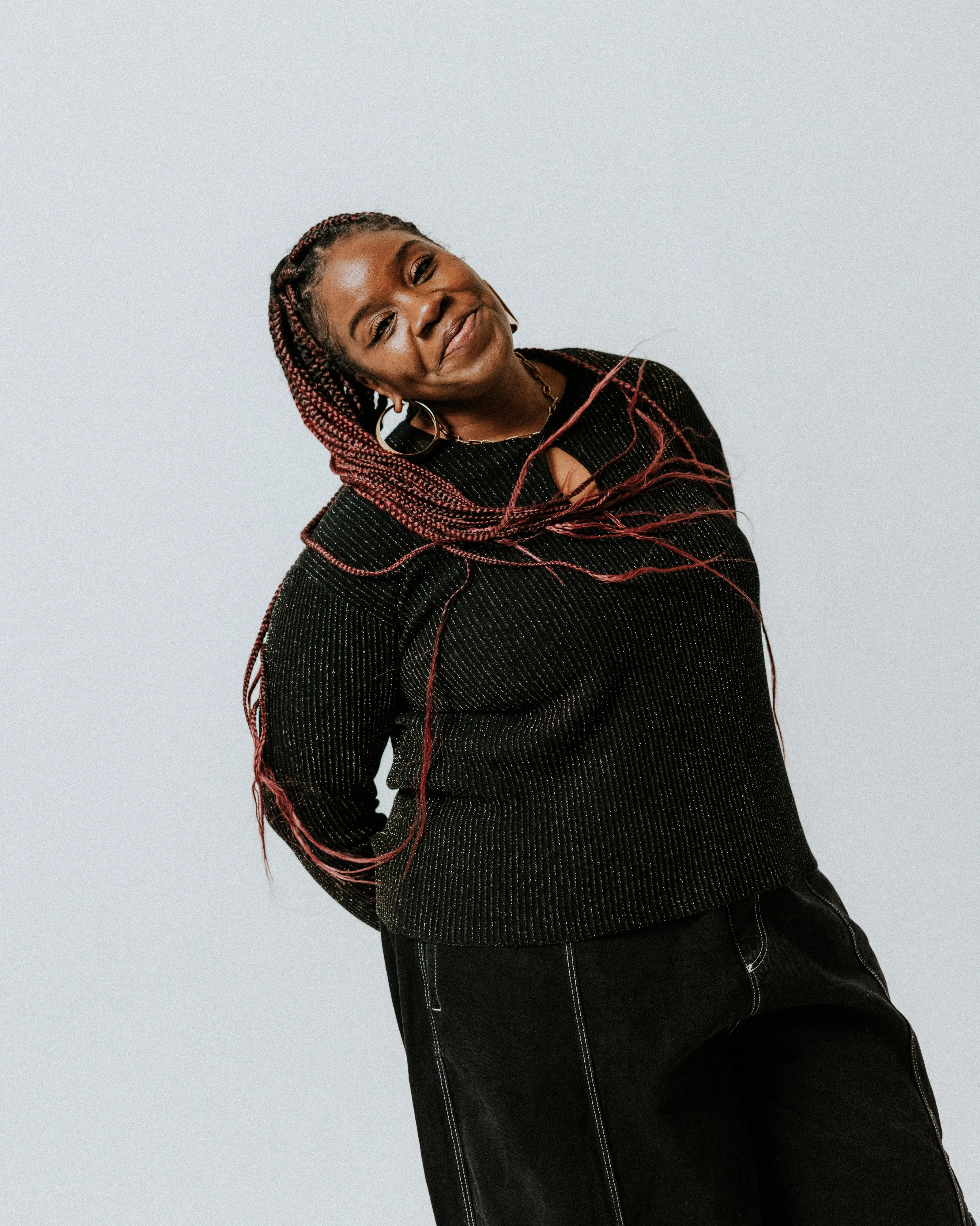 SAMPLE SALE - Plisse Extra Fine Merino Wool Jumper - Black & Gold sold by The Slow Love product image thumbnail 4