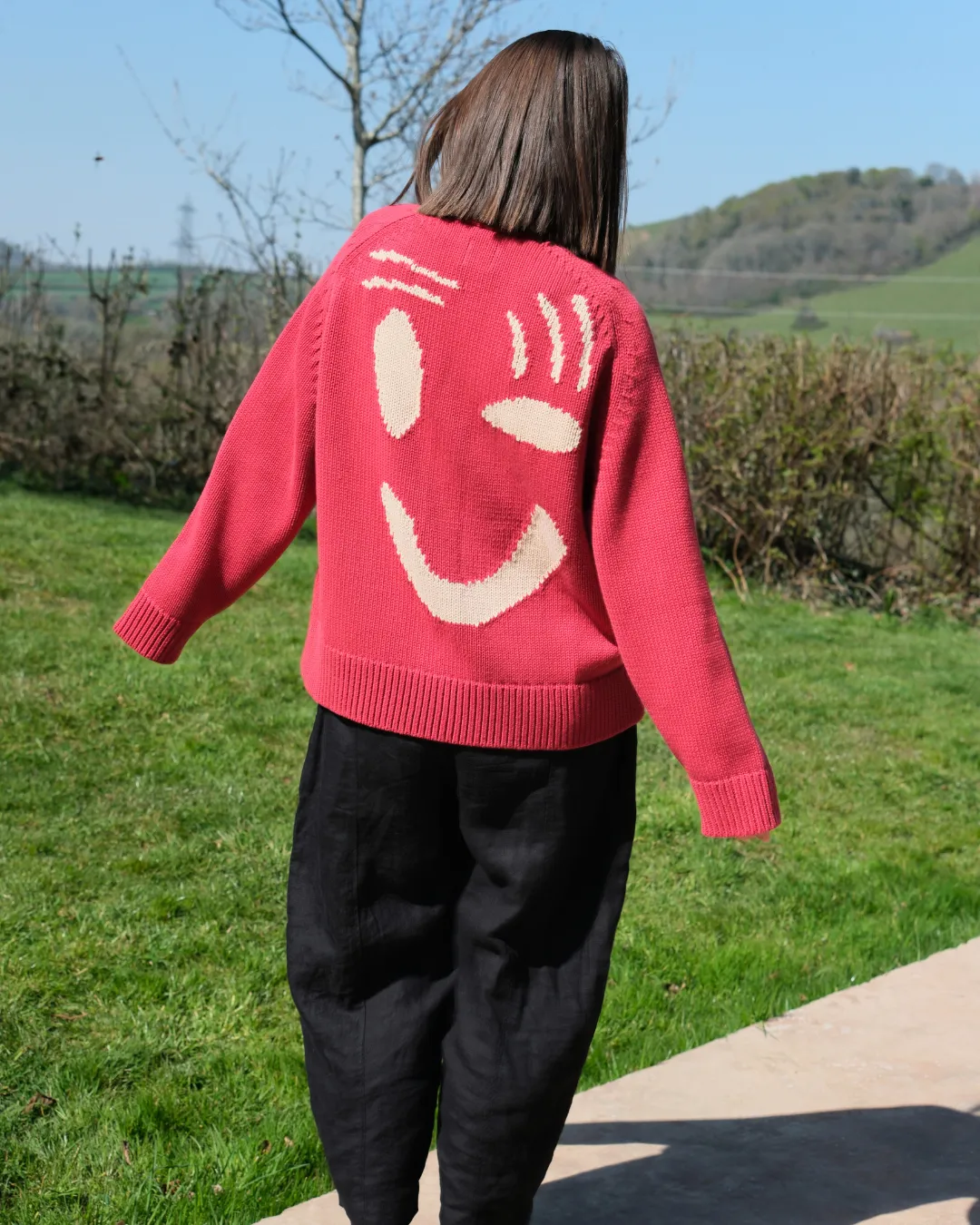 SAMPLE SALE - Feel Good Cardigan - Red sold by The Slow Love product image thumbnail 5