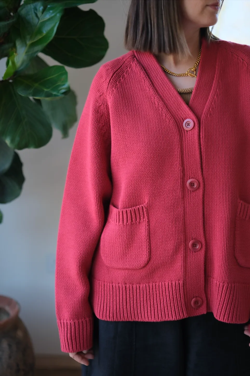 SAMPLE SALE - Feel Good Cardigan - Red sold by The Slow Love product image thumbnail 3
