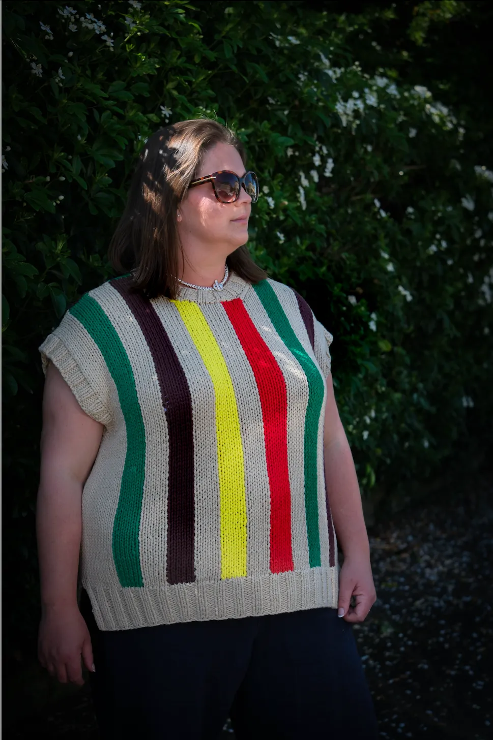 SAMPLE SALE Striped Hand Knit Tank sold by The Slow Love product image thumbnail 3