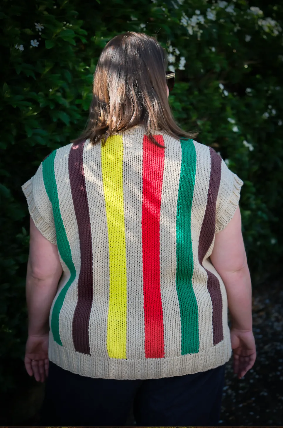 SAMPLE SALE Striped Hand Knit Tank sold by The Slow Love product image thumbnail 4