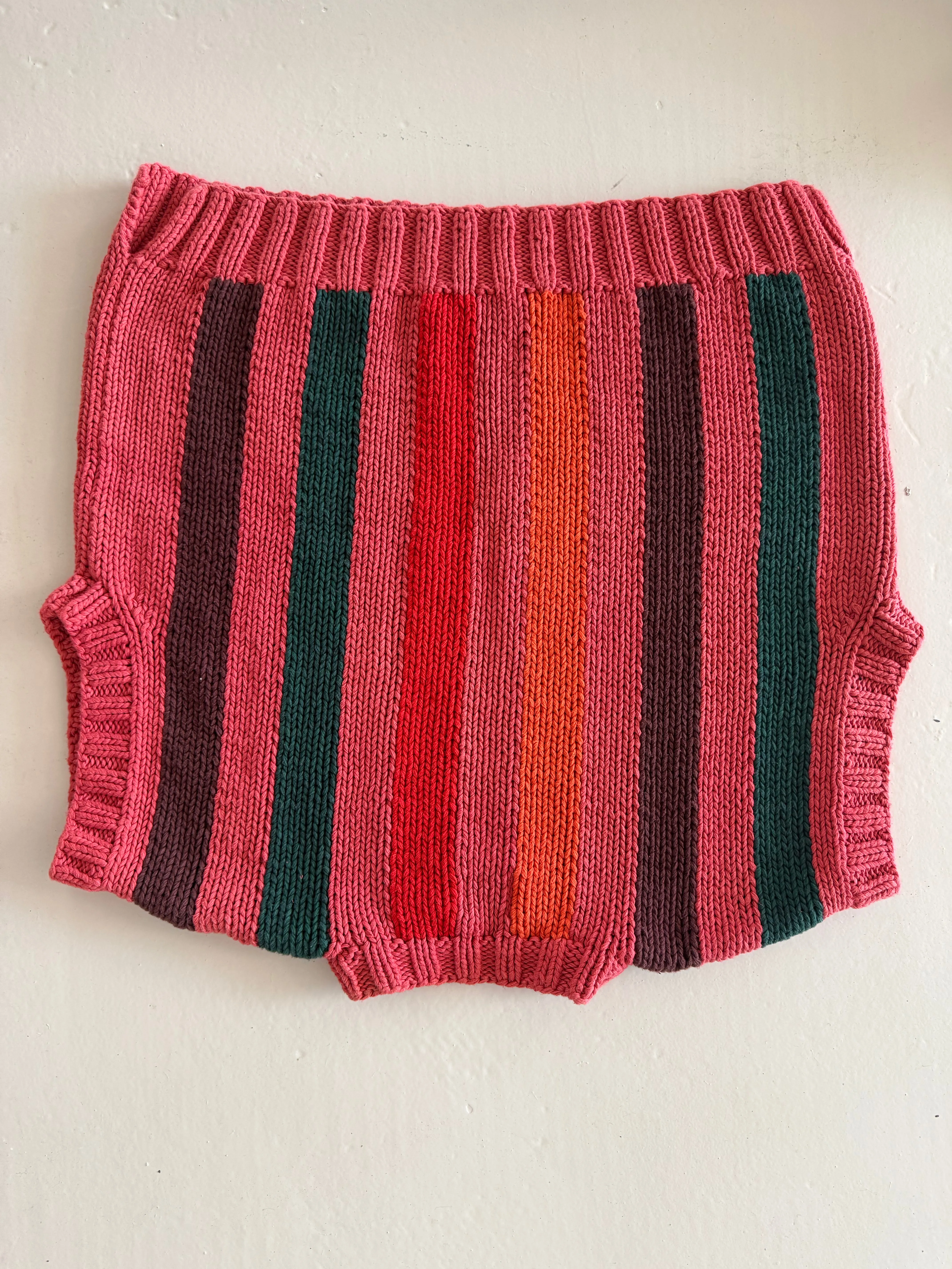 SAMPLE SALE - Reworked Hand Knit Tank RED sold by The Slow Love product image thumbnail 3