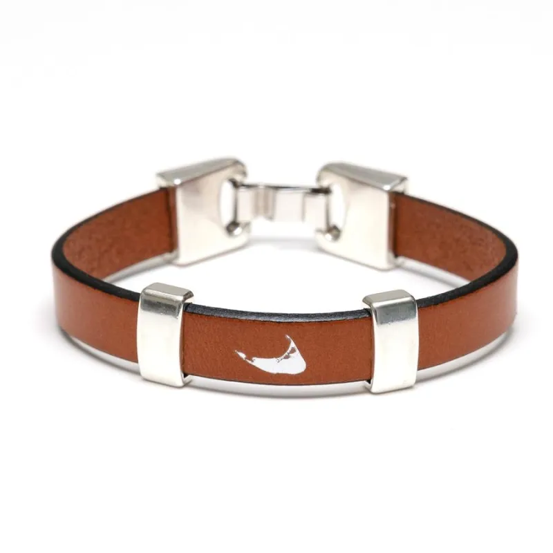 Allison Cole Sankaty Bracelet - Mahogany/Silver made by Murray's Toggery Shop