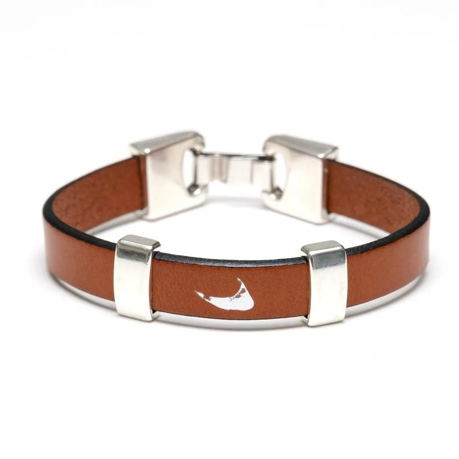 Allison Cole Sankaty Bracelet - Mahogany/Silver sold by Murray's Toggery Shop