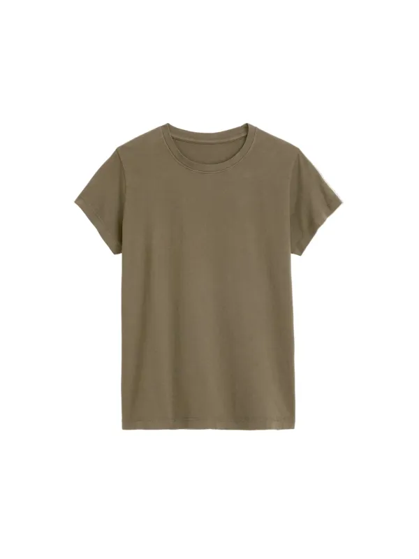 Alex Mill - Prospect Tee in Cotton Jersey - Army Olive made by Alex Mill