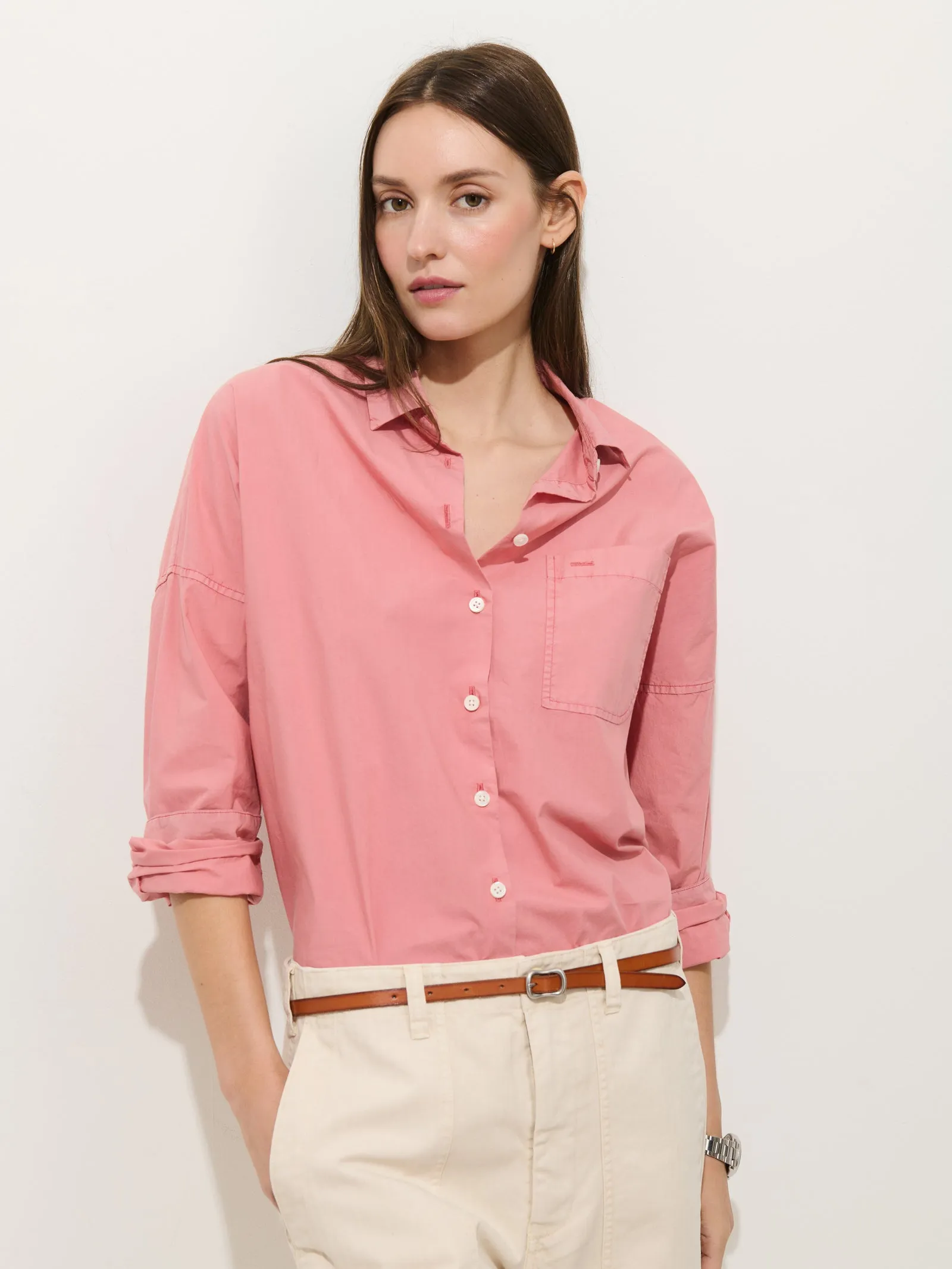Alex Mill - Jo Shirt in Cotton Poplin - Tulip sold by Murray's Toggery Shop product image thumbnail 2