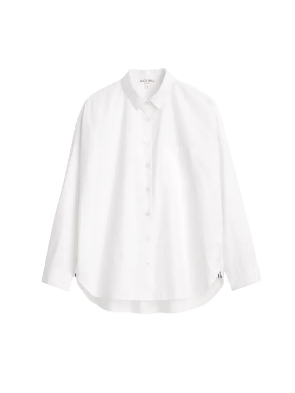 Alex Mill - Jo Shirt in Cotton Poplin - White made by Alex Mill