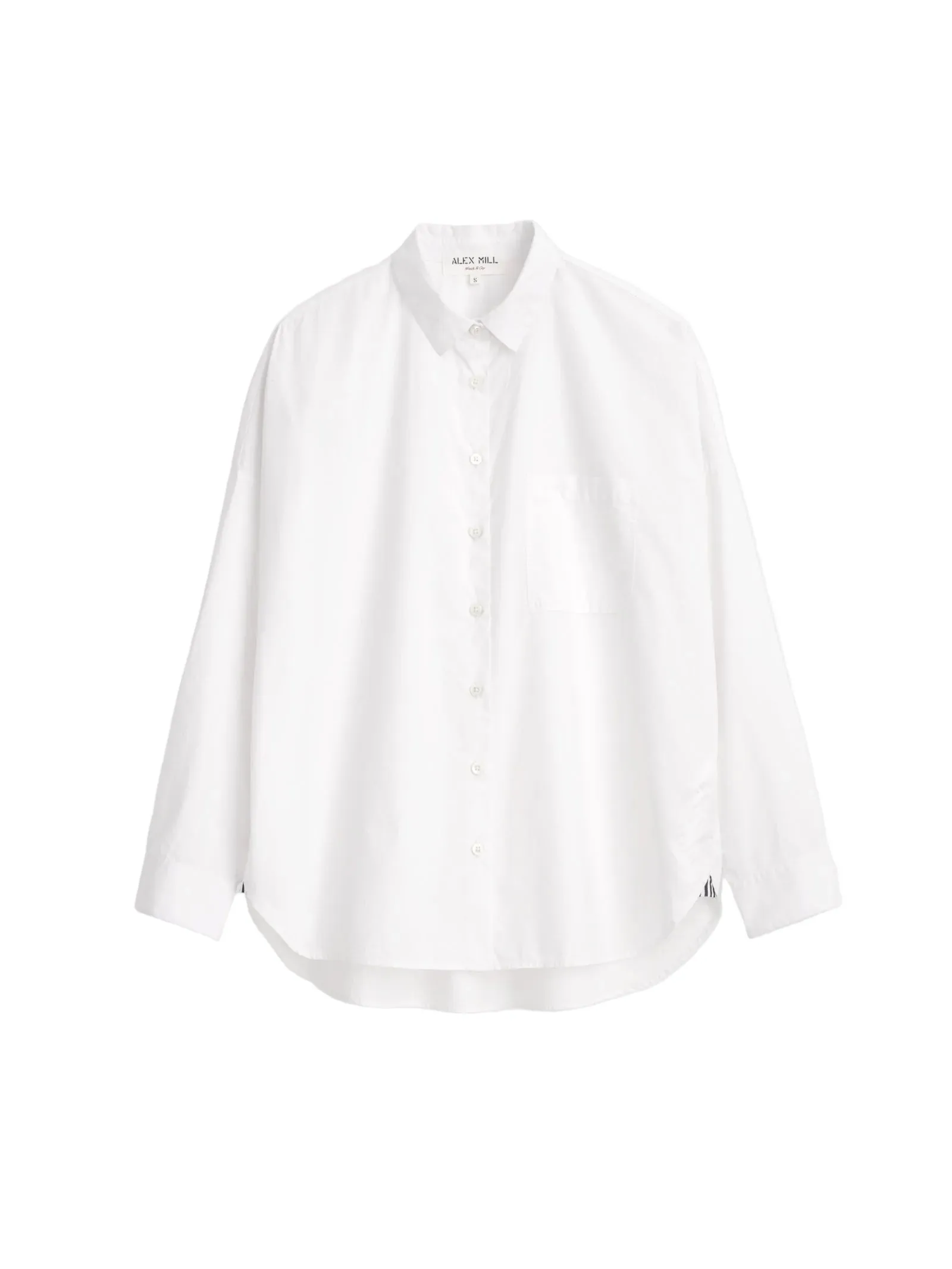 Alex Mill - Jo Shirt in Cotton Poplin - White sold by Murray's Toggery Shop