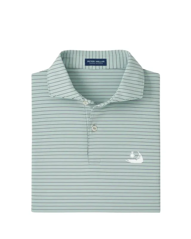 Peter Millar - Keynote Performance Jersey Polo - Light Willow made by Murray's Toggery Shop