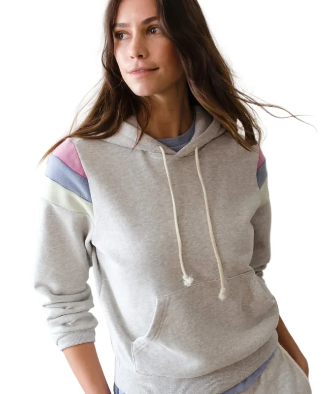 Marine Layer - Cloud 9 Fleece Banks Hoodie - Heather Grey made by Marine Layer