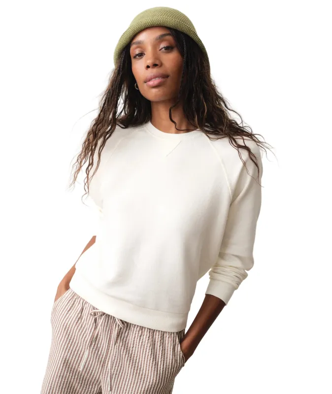 Marine Layer - Cloud 9 Terry Sweatshirt - Antique White made by Marine Layer