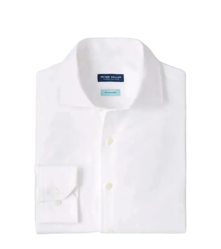 Peter Millar - Excursionist Flex Solid Sport Shirt - White made by Peter Millar