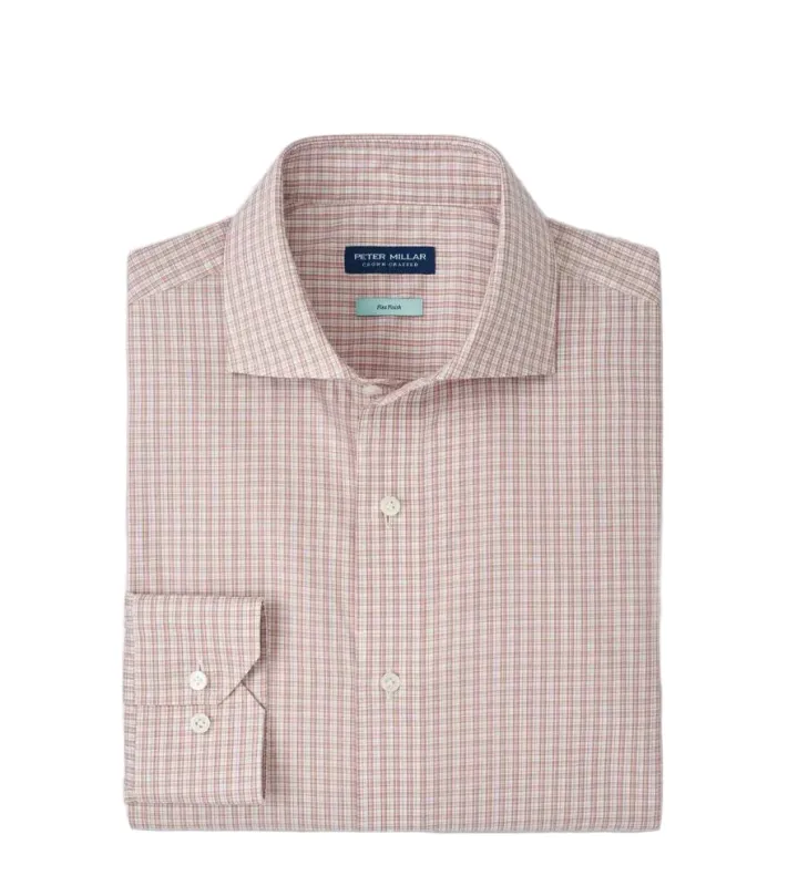 Peter Millar - Dante Cotton Sport Shirt - Rose Quartz made by Peter Millar