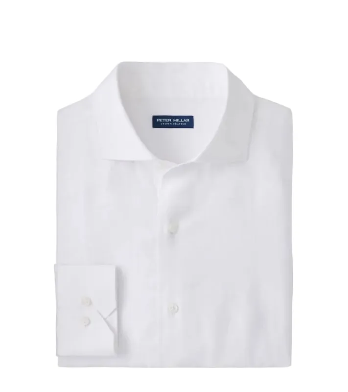 Peter Millar - Astino Lino Sport Shirt - White made by Peter Millar