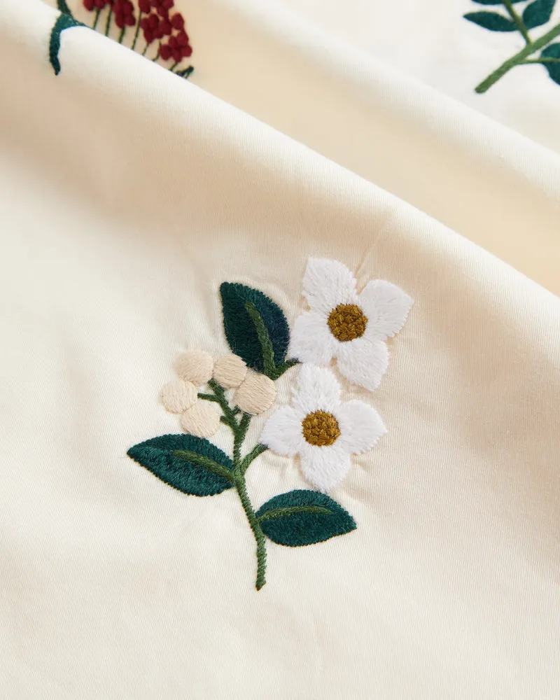 Portuguese Flannel - Embroidery Flowers - White sold by Murray's Toggery Shop product image thumbnail 3