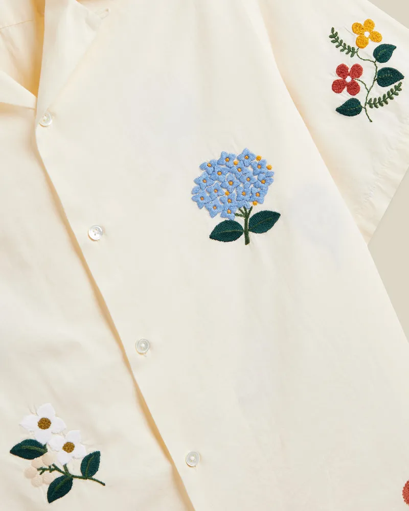 Portuguese Flannel - Embroidery Flowers - White sold by Murray's Toggery Shop product image thumbnail 2