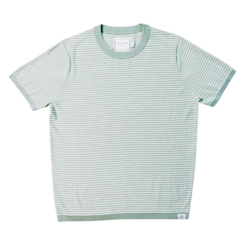 Long Wharf Supply Co - Seawell Beach Stripe Shirt - Spruce made by Murray's Toggery Shop