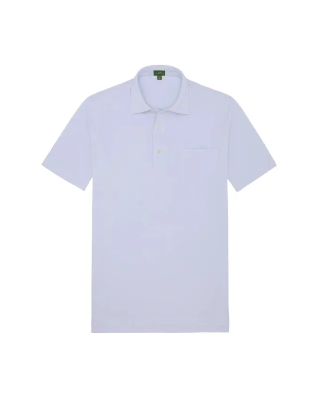 Sid Mashburn - Short Sleeve Pima Pique Polo - Light Blue made by Sid Mashburn