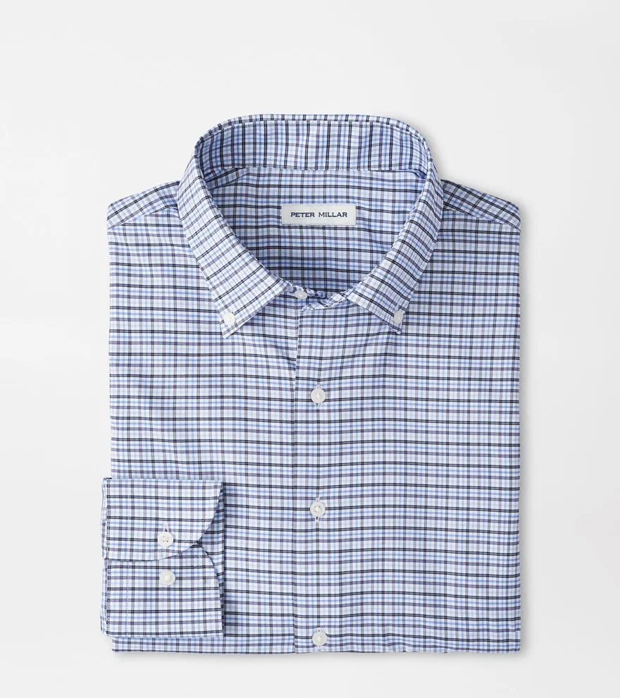 Peter Millar Leavenworth Performance Twill Sport Shirt - Evening Tide sold by Murray's Toggery Shop