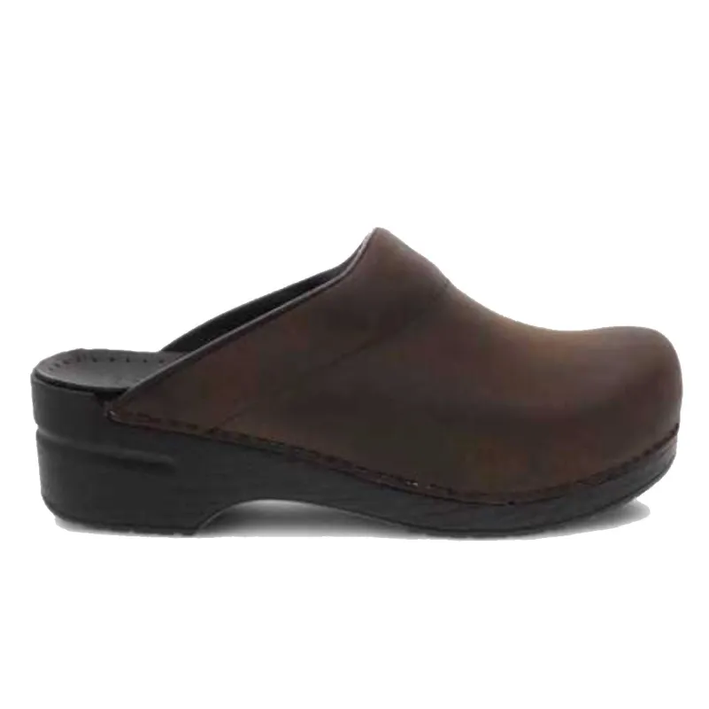Dansko Men's Karl Antique Clogs - Brown/Black made by Dansko