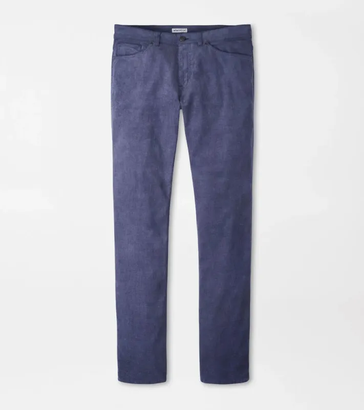 Peter Millar Superior Soft Corduroy Five-Pocket Pant-Blue Haze made by Peter Millar