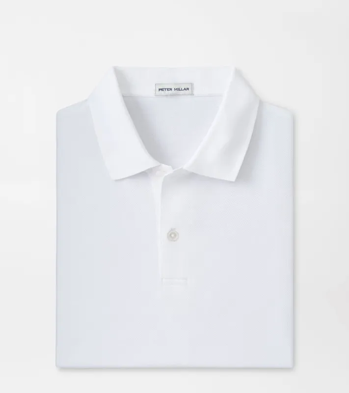 Peter Millar Sunrise Pique Polo-White made by Peter Millar