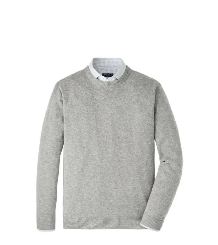 Peter Millar Stokes Crewneck Sweater - Gale Grey made by Peter Millar