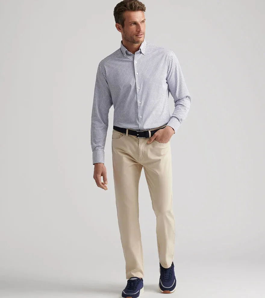 Peter Millar - Signature Sateen Five-Pocket Pant - Sand sold by Murray's Toggery Shop product image thumbnail 2