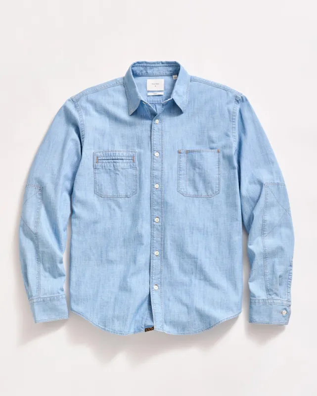 Billy Reid Chambray Field Shirt-Chambray made by Billy Reid