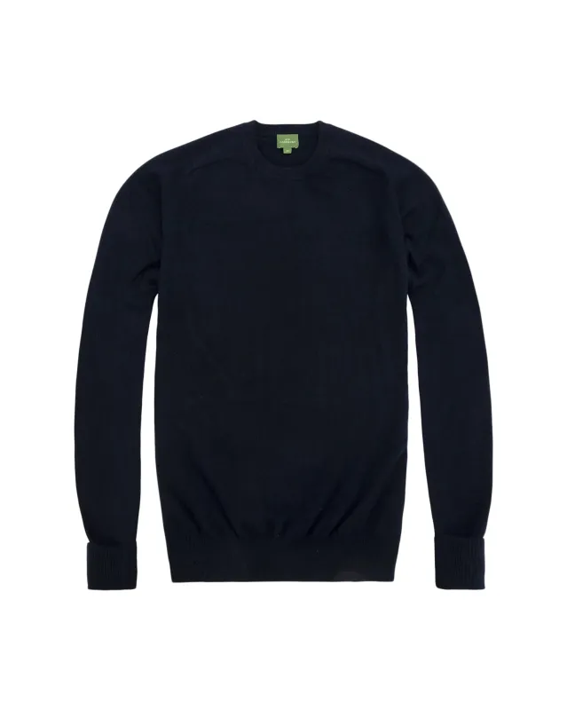 Sid Mashburn Classic Cashmere Crew - Navy made by Sid Mashburn