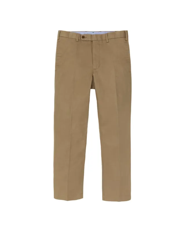 Sid Mashburn Garment Dyed Sport Trouser - British Khaki Twill made by Sid Mashburn