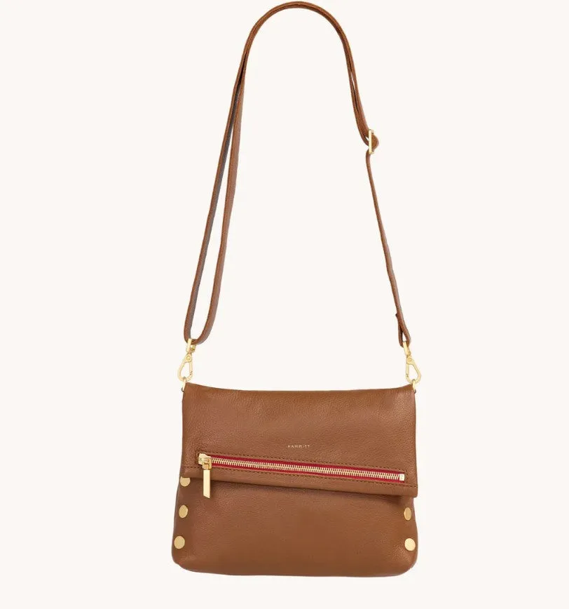 Hammitt VIP Crossbody Covertible Clutch Bag Mahogany/Brushed Gold/Red Zip sold by Murray's Toggery Shop product image thumbnail 2