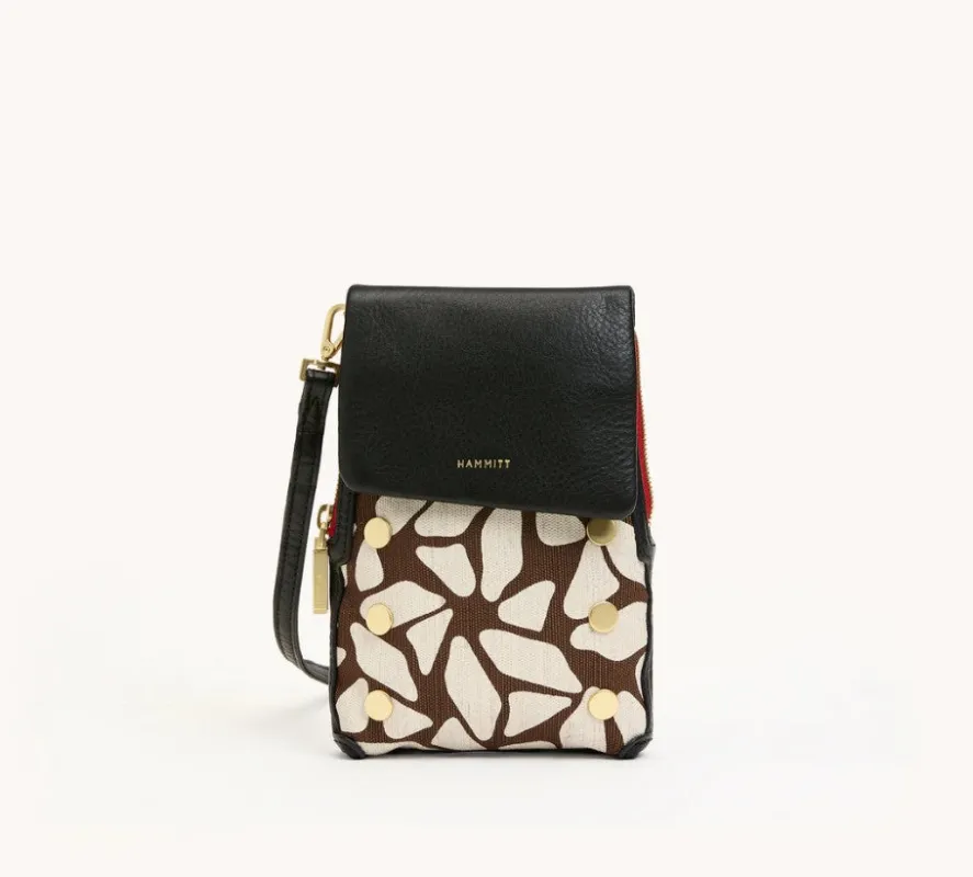 Hammitt VIP Mobile Bag Giraffe/Brushed Gold/Red Zipper made by Hammitt