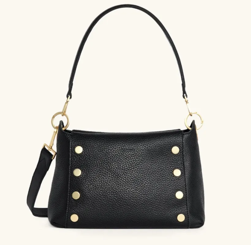 Hammitt Bryant Crossbody/Shoulder Bag Med Black/Brushed Gold made by Hammitt