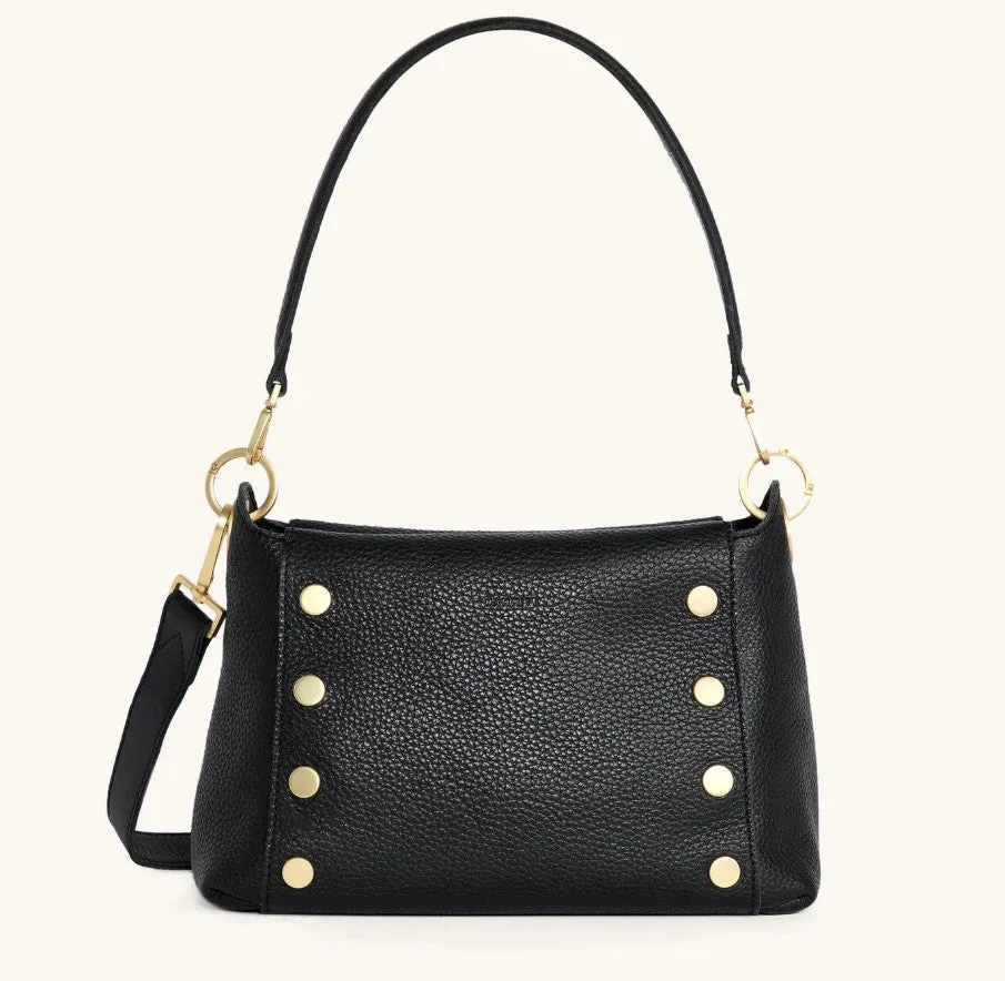 Hammitt Bryant Crossbody/Shoulder Bag Med Black/Brushed Gold sold by Murray's Toggery Shop