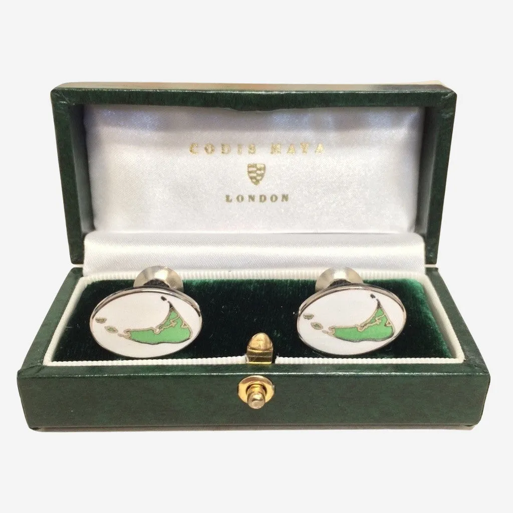 Nantucket Island Cufflinks sold by Murray's Toggery Shop product image thumbnail 4