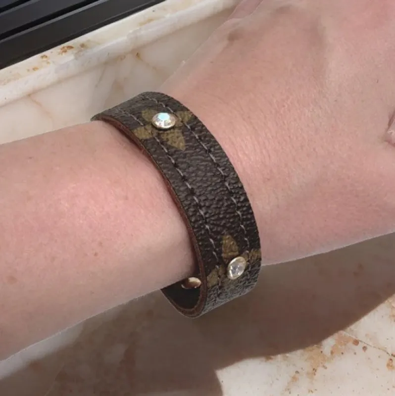 Beaudin Designs LuxAdorn Bracelet In Upcycled LV made by Murray's Toggery Shop