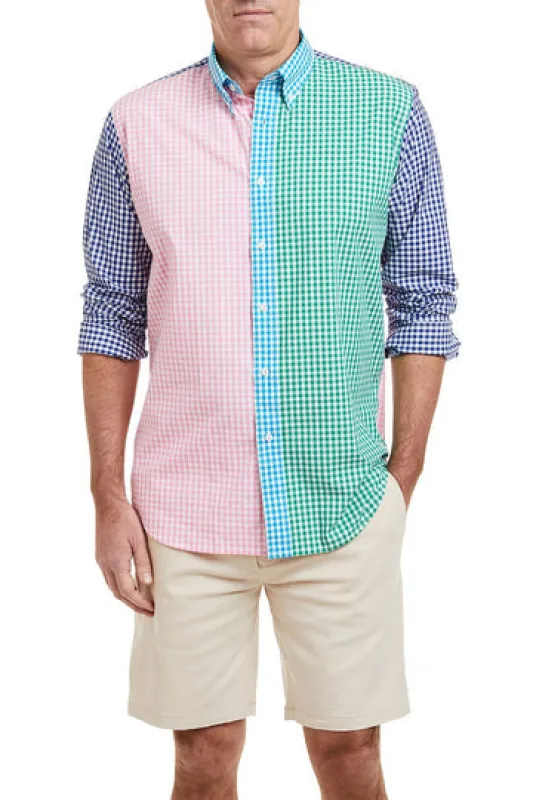 Castaway Chase Shirt Party Gingham Panel made by Murray's Toggery Shop